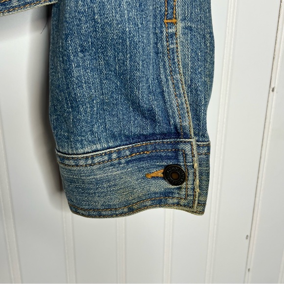 Hollister Surf 1972 Denim Jacket With Stud Details Size Medium - Picture 14 of 14